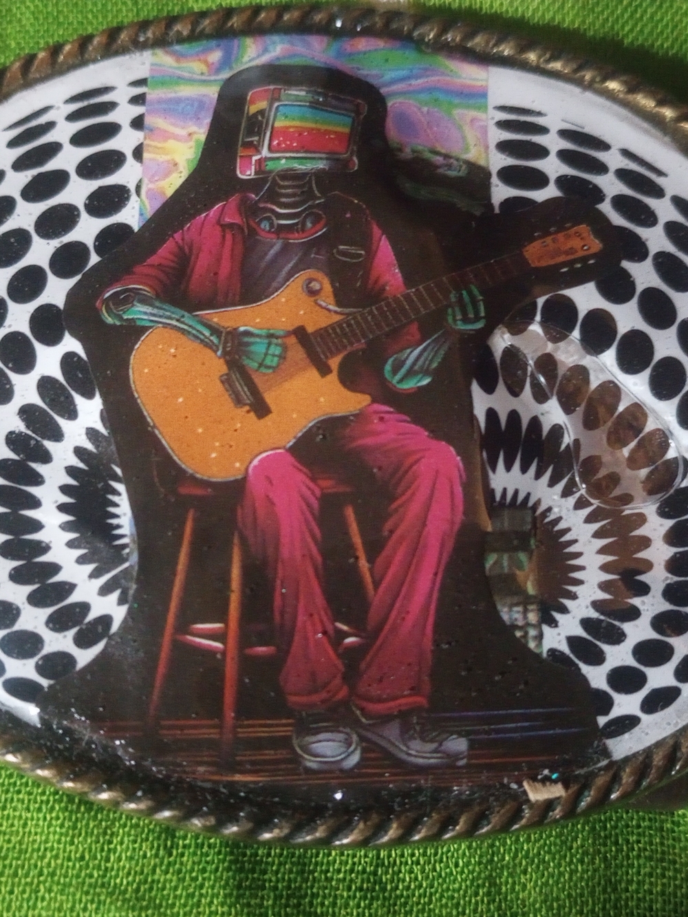 One Of A Kind Guitarist Graphic Belt Buckle-UNISEX